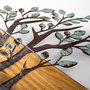 Wallity Willow - 382-A Accesorio de Pared Decorativa de Madera y Metal